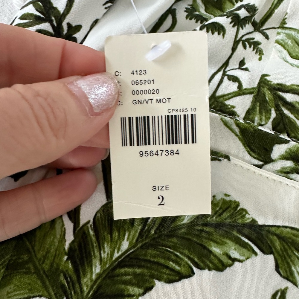 Anthropologie Floral Pull-On Silk Pants - Picture 10 of 12